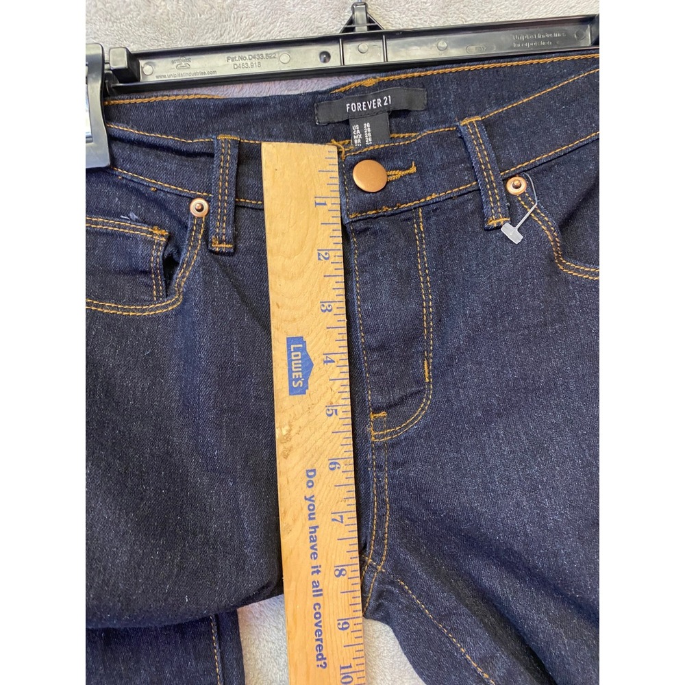 Forever 21 Dark Wash Skinny Jeans Women Size 26 Indigo Denim Casual Pants‎ - Picture 5 of 7